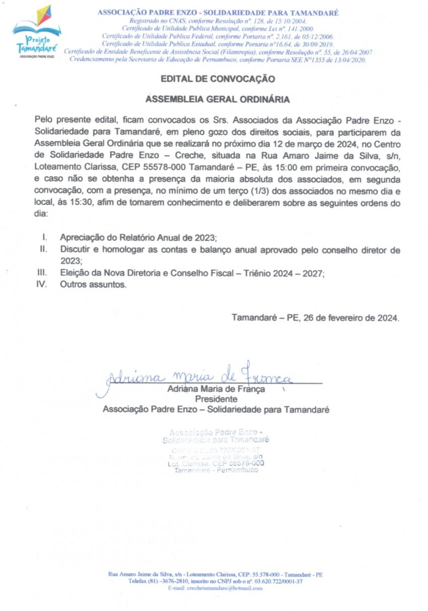 Assembleia Geral 2024